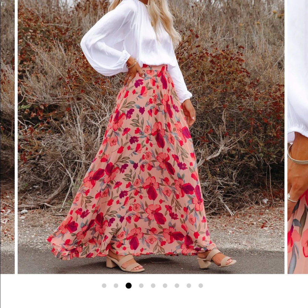 Vici floral maxi skirt. Never worn